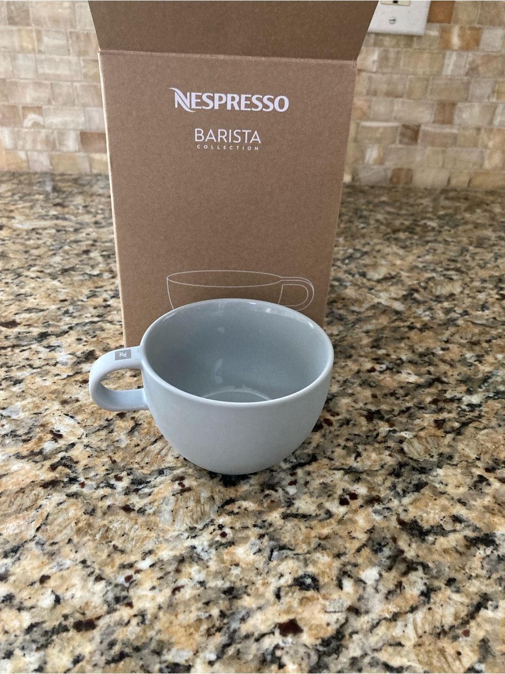 Nespresso Two Medium Grey Cappuccino Cups, Barista Collection. - Picture 2 of 13